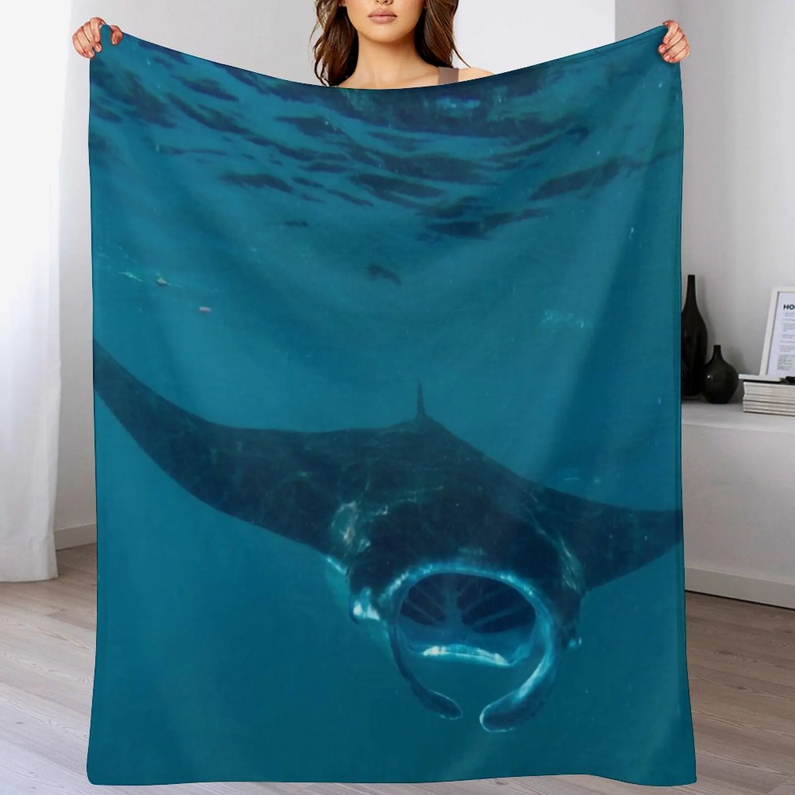 3D Printing Bali - Curious Manta Ray At Crystal Bay