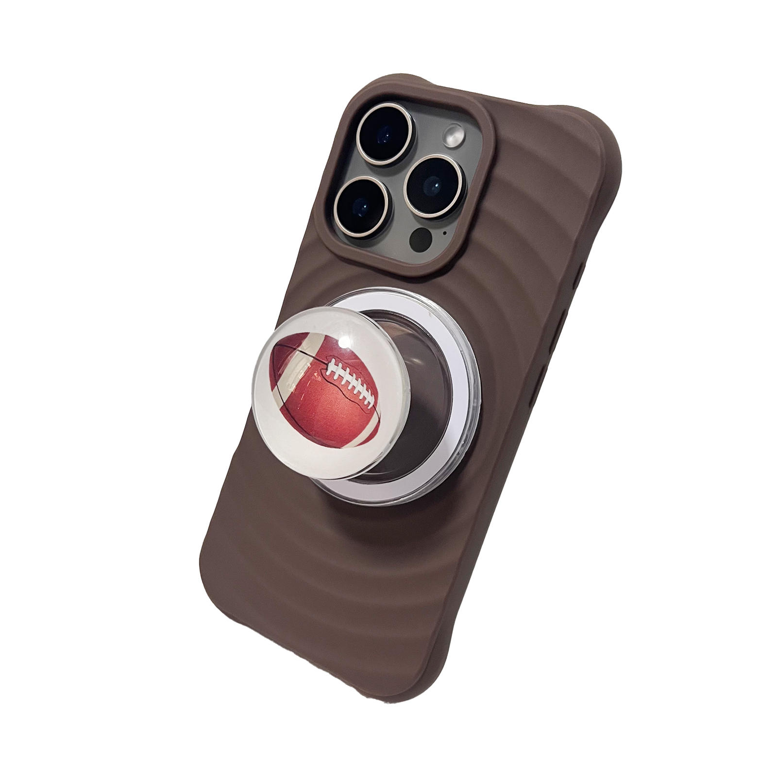 3D Printing Grip - 3D Crystal American Football Holder Mobile