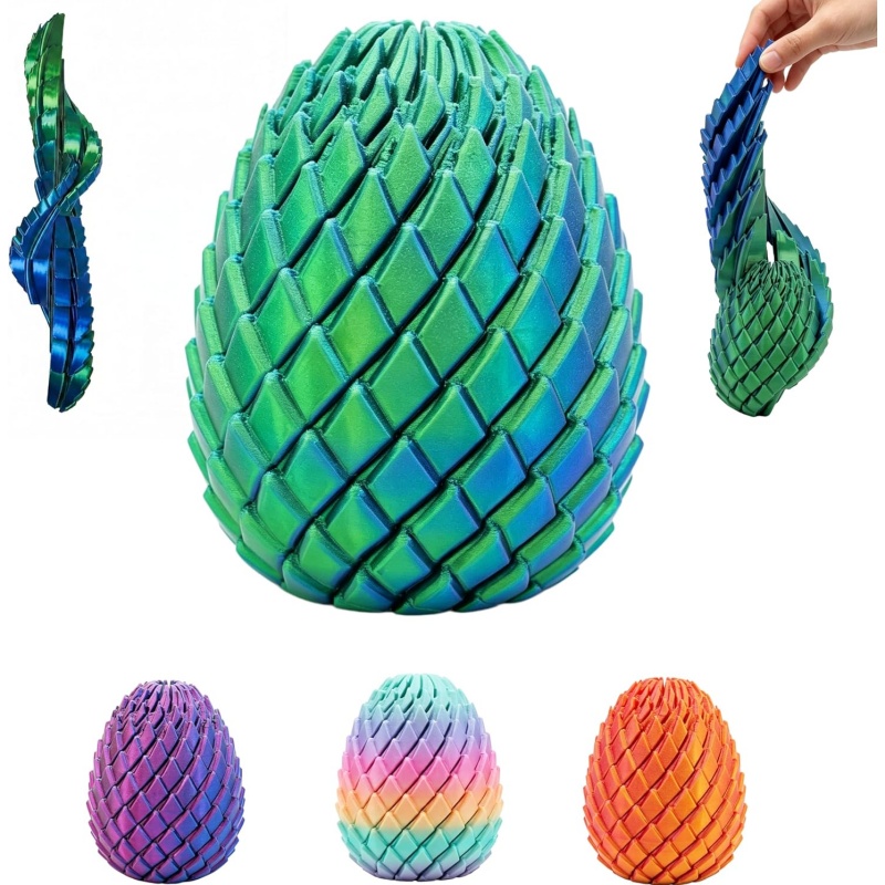 3D Printing Egg - 3D Printed Fidget Toy, Twisty Slippery