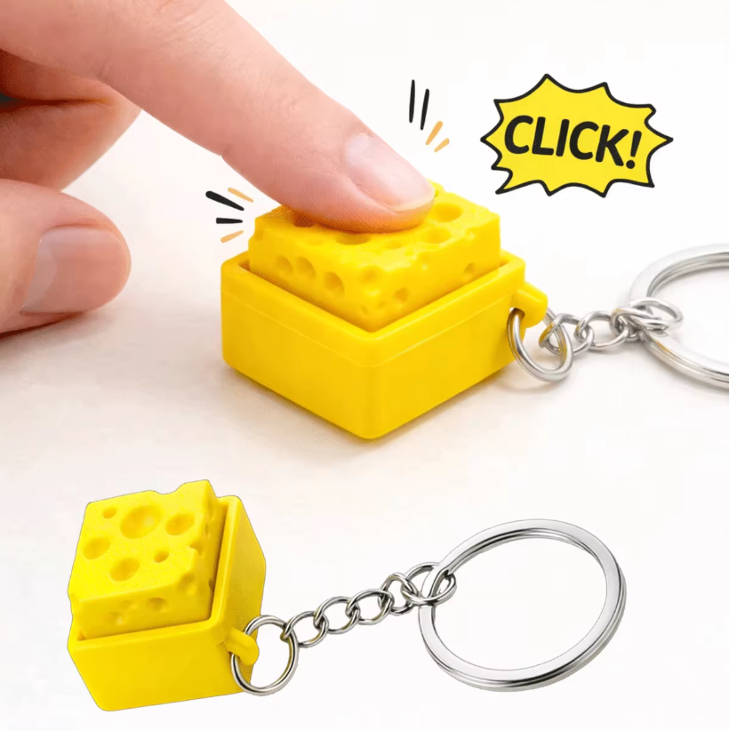 3D Printing Game - 3D Printed Mini Cheese Keyboard Clicker