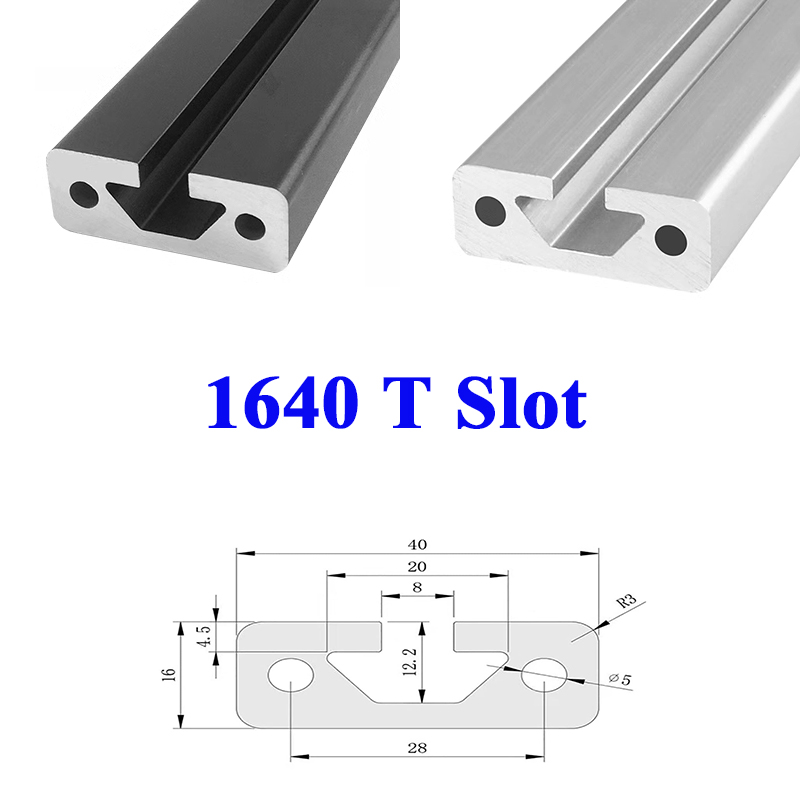 V Slot Aluminum Extrusion - 1PC 1640 European Standard Aluminum Profile