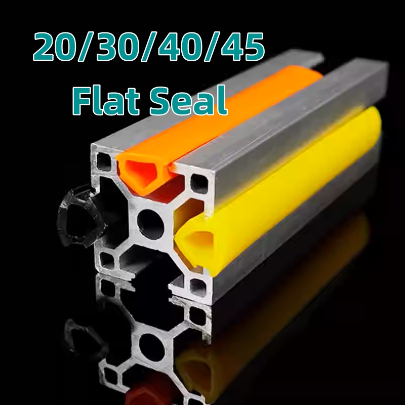 V Slot Aluminum Extrusion - 10 Meters 6mm/8mm/10mm Flat Seal for