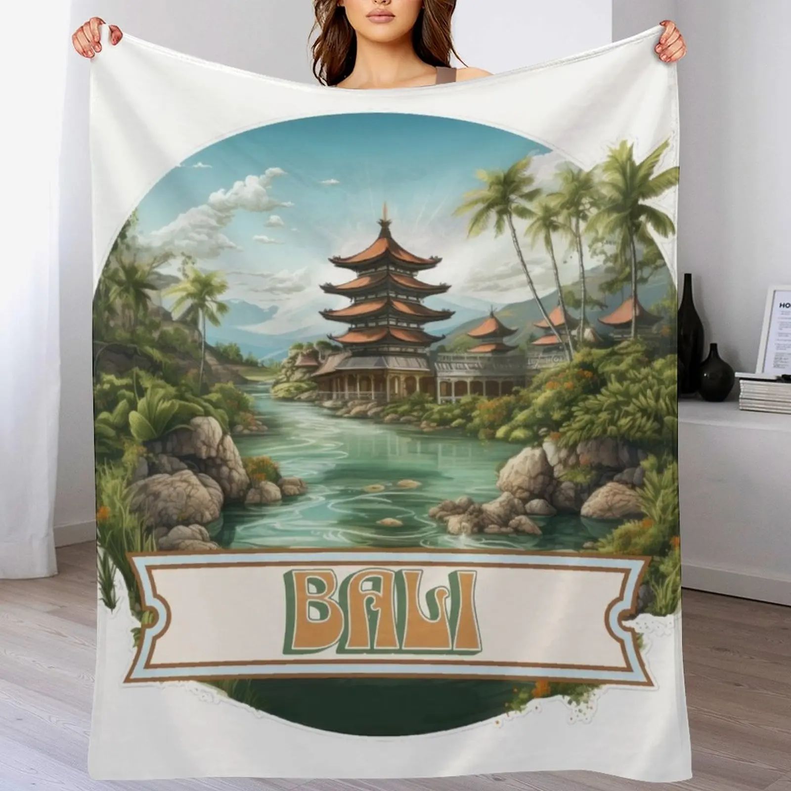 Bali Indonesia Throw Blanket V - đánh giá và giá 3D Printing Bali