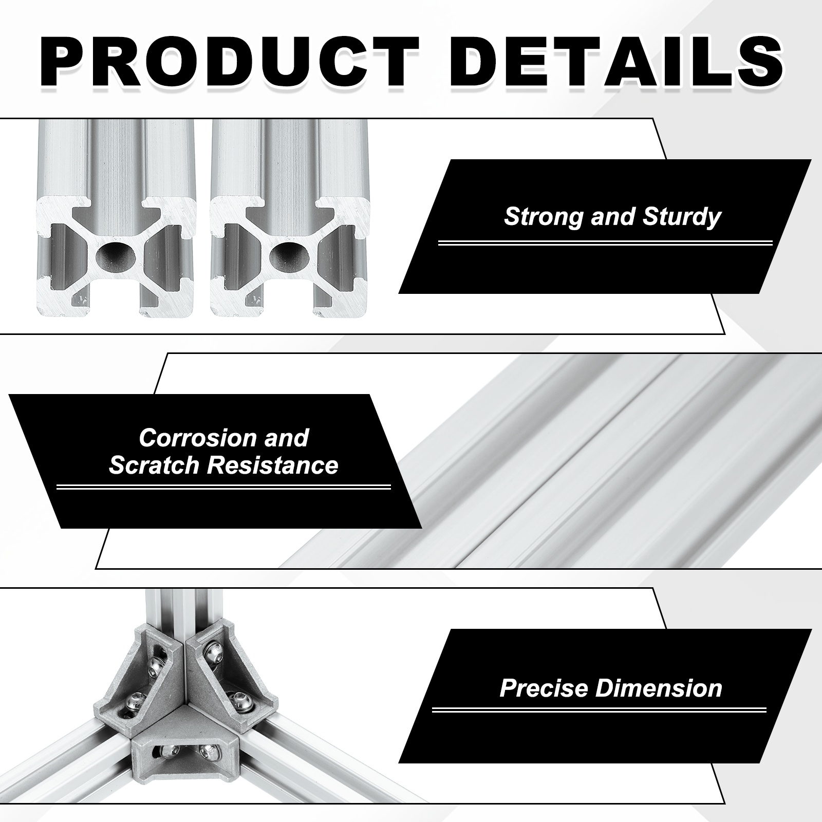 2Sets 100-400mm V Slot 2020 Al - đánh giá và giá V Slot Aluminum Extrusion