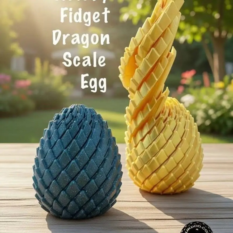 3D Printed Spiral Dragon Egg D - đánh giá và giá 3D Printing Egg