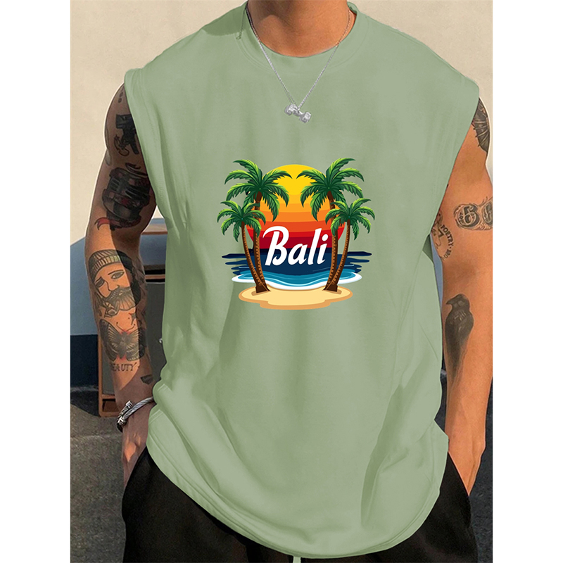 Summer Bali Pattern Men's Tank - đánh giá và giá 3D Printing Bali