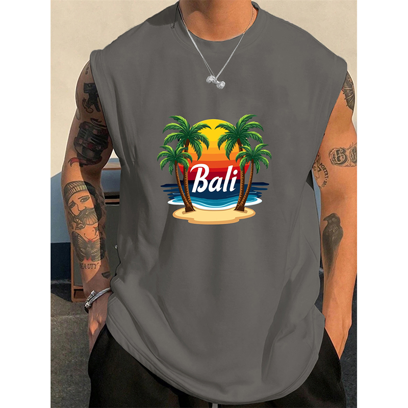 Summer Bali Pattern Men's Tank - đánh giá và giá 3D Printing Bali