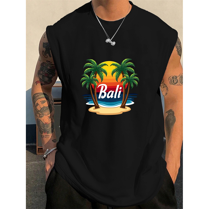 Summer Bali Pattern Men's Tank - đánh giá và giá 3D Printing Bali