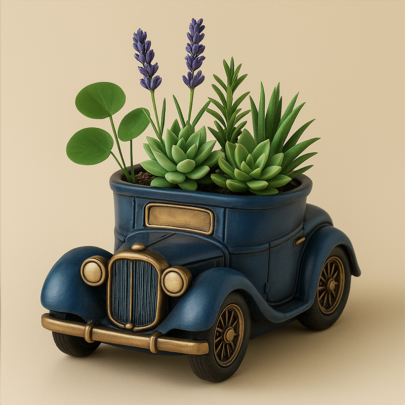 3D Vintage Bus Car Succulent P - đánh giá và giá 3D Printing Vase