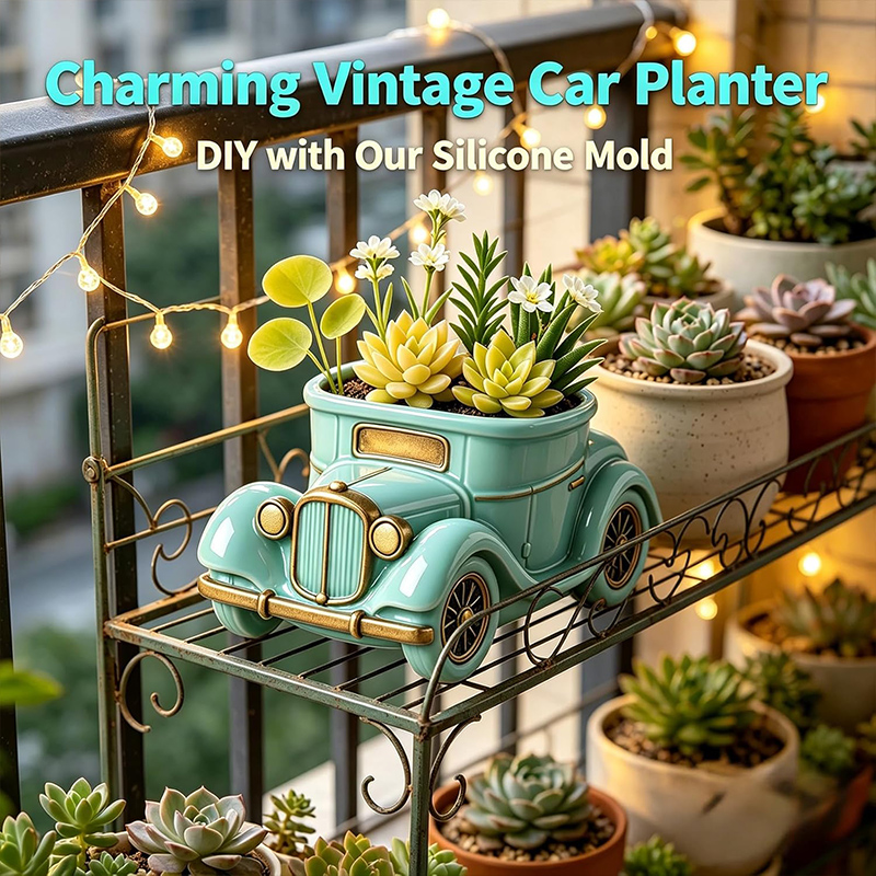 3D Vintage Bus Car Succulent P - đánh giá và giá 3D Printing Vase