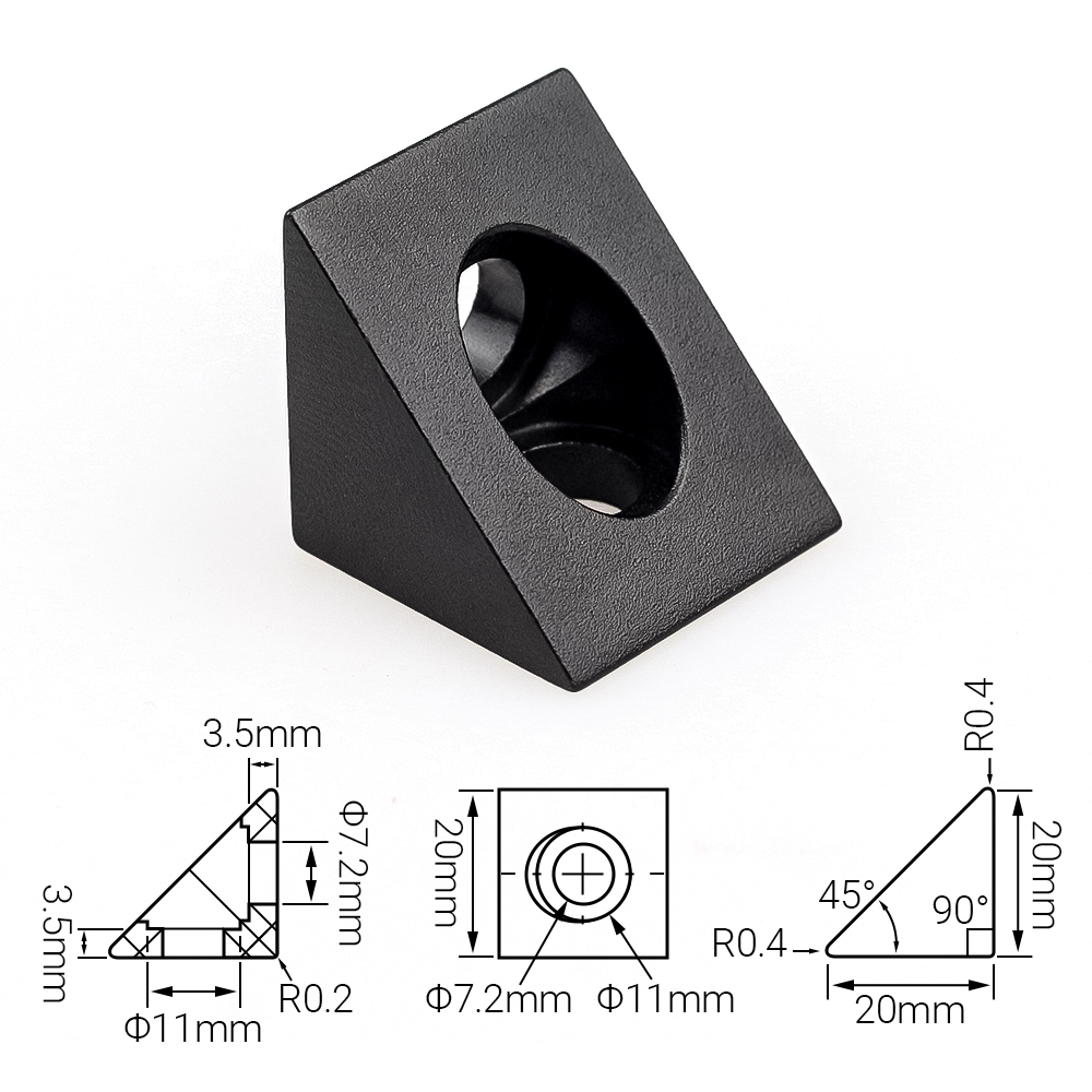 4pcs/lot V-slot Angle Corner C - đánh giá và giá V Slot Aluminum Extrusion