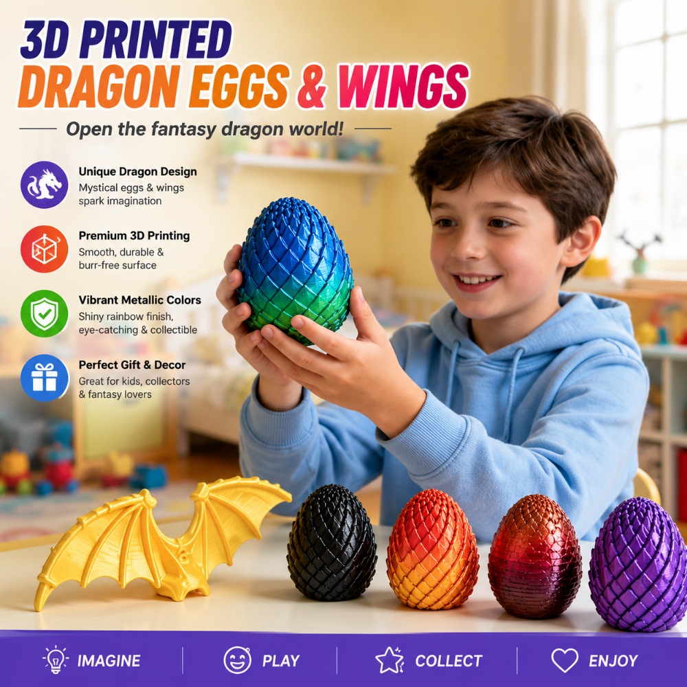 3D Printed 7.5/5.5CM Twisted D - đánh giá và giá 3D Printing Egg