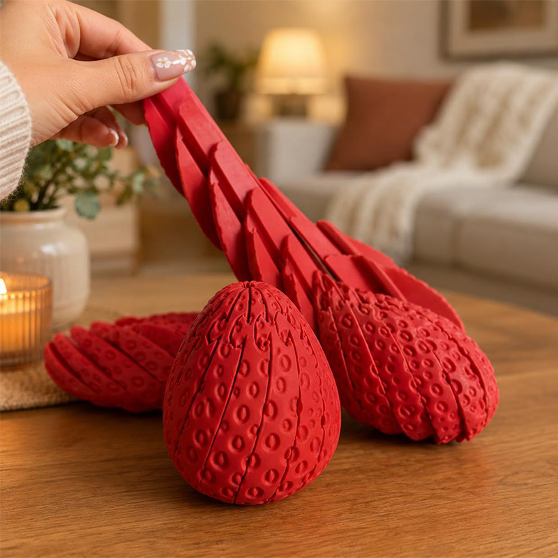Twisted Strawberry Egg 3d Prin - đánh giá và giá 3D Printing Egg