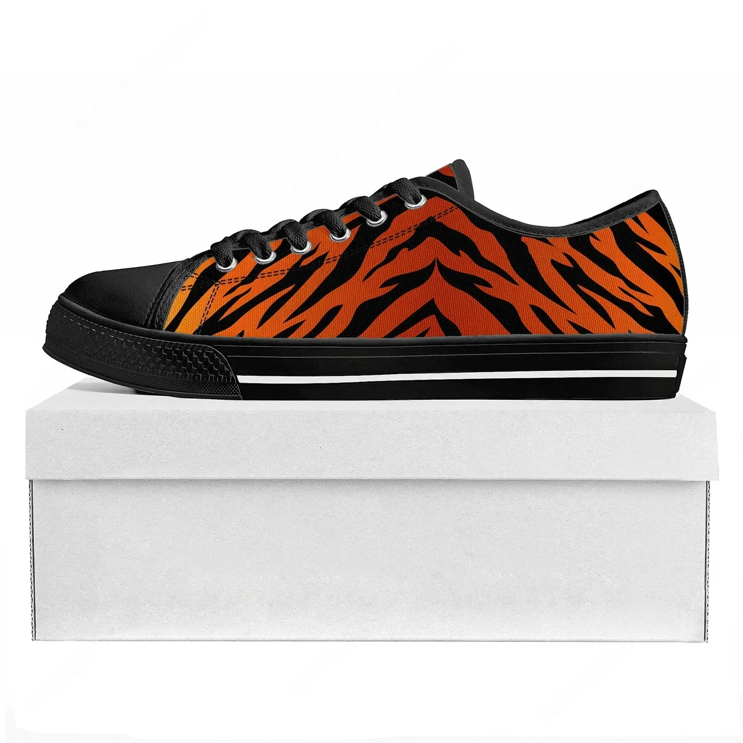 Tiger Stripe 3D Print Low Top  - đánh giá và giá 3D Printing Custom