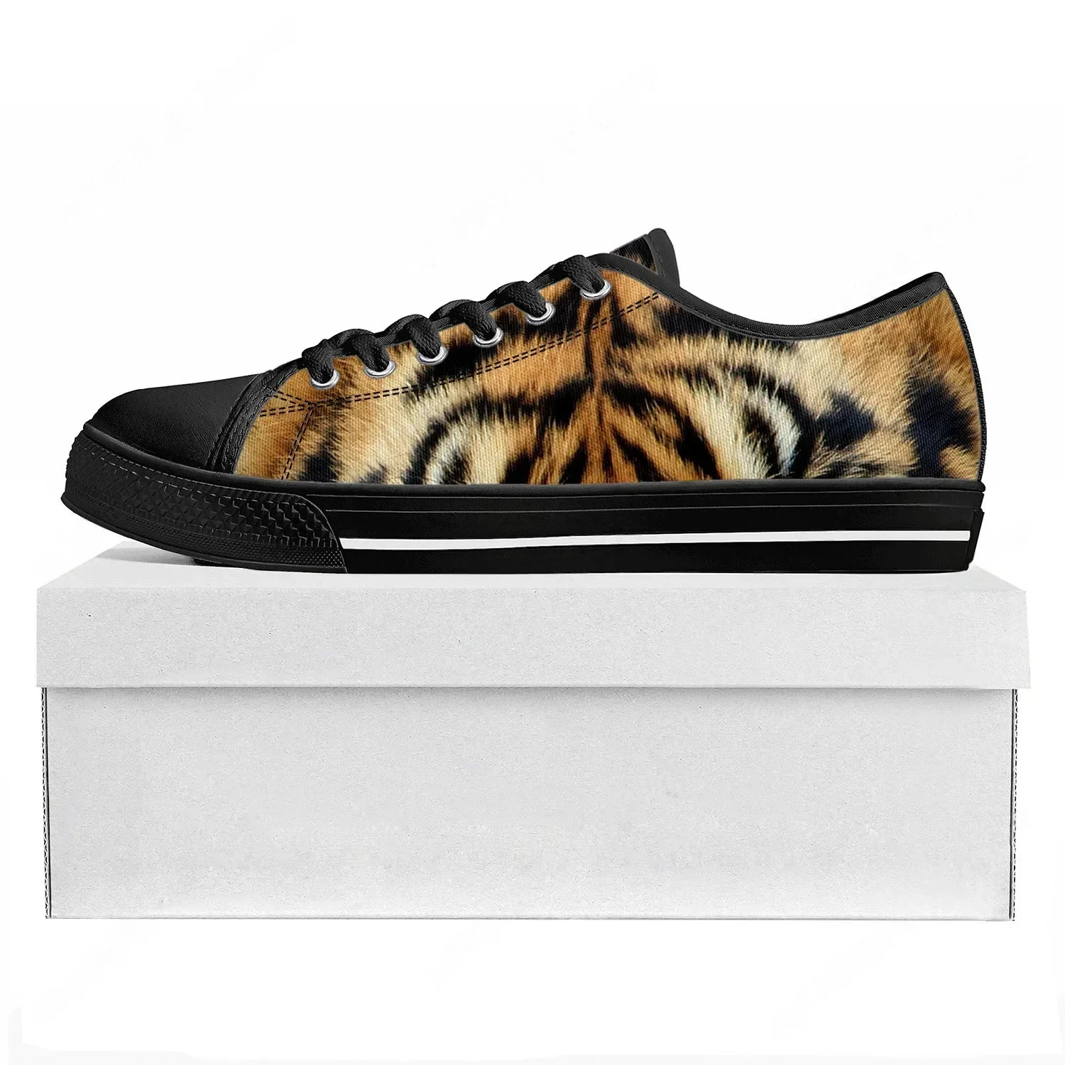 Tiger Stripe 3D Print Low Top  - đánh giá và giá 3D Printing Custom
