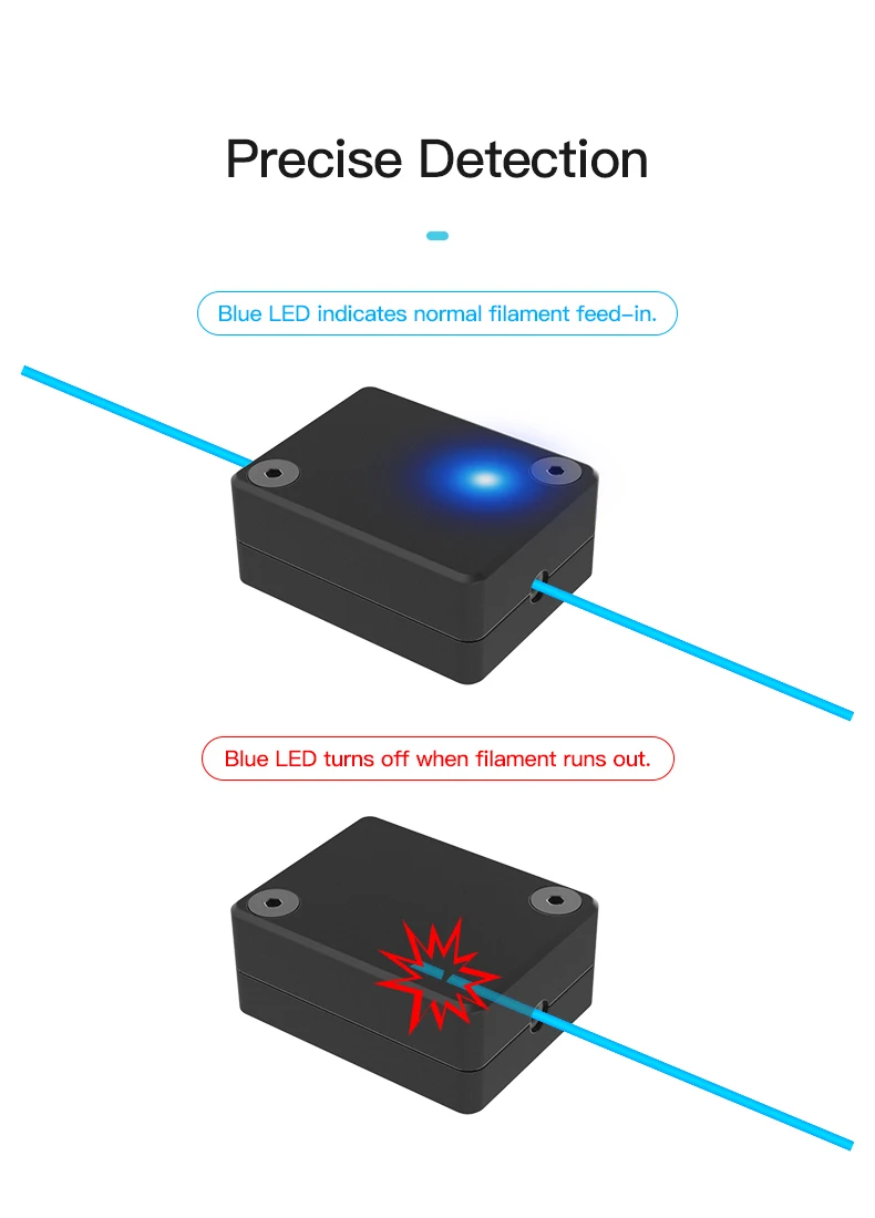 Creality Filament Detector Kit - đánh giá và giá Filament Runout Sensor