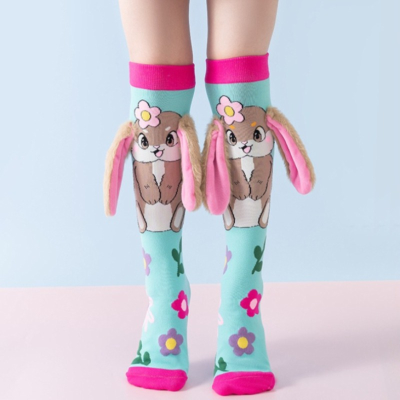 Cute 3D Animal Knee High Socks - đánh giá và giá 3D Printing Rabbit
