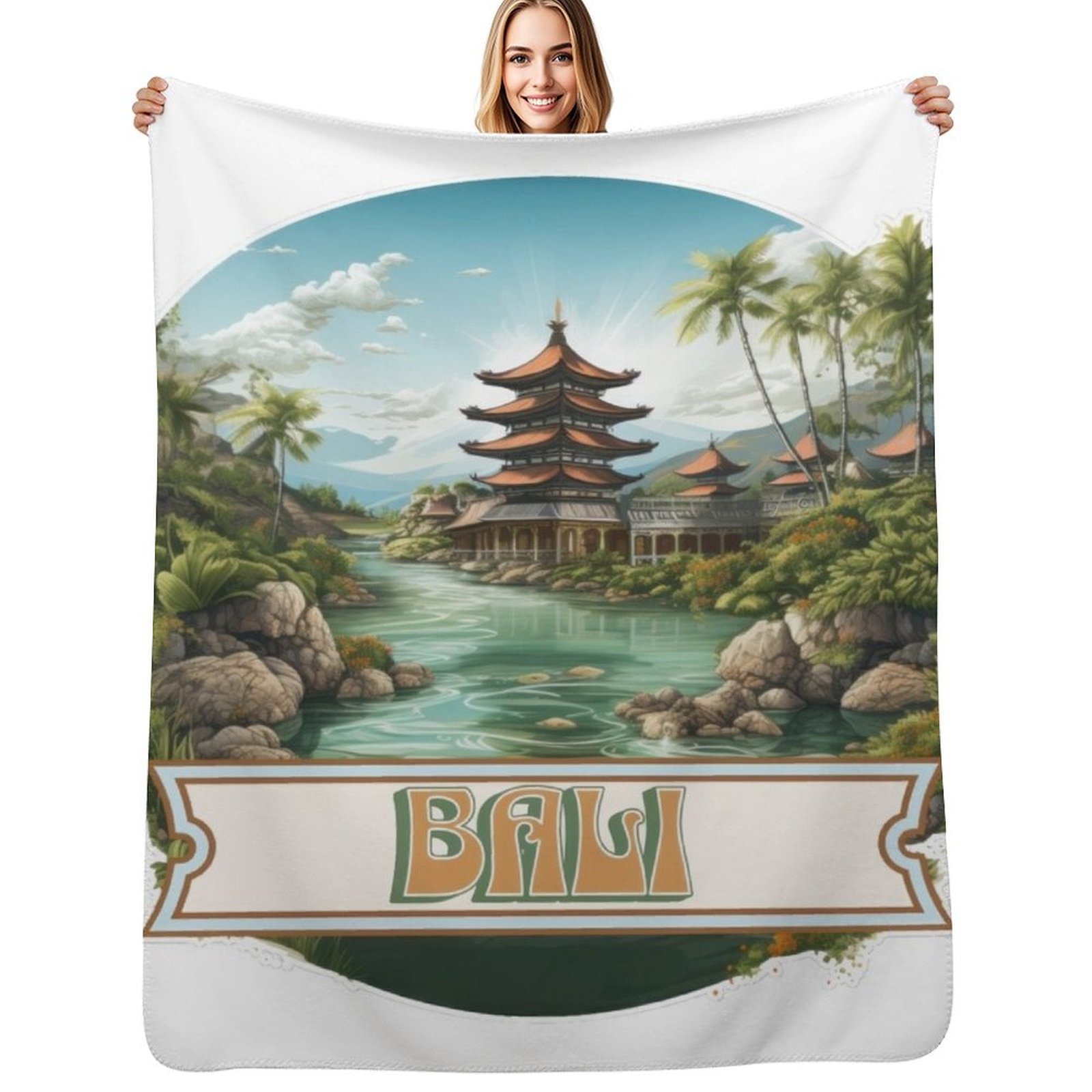 Bali Indonesia Throw Blanket S - đánh giá và giá 3D Printing Bali