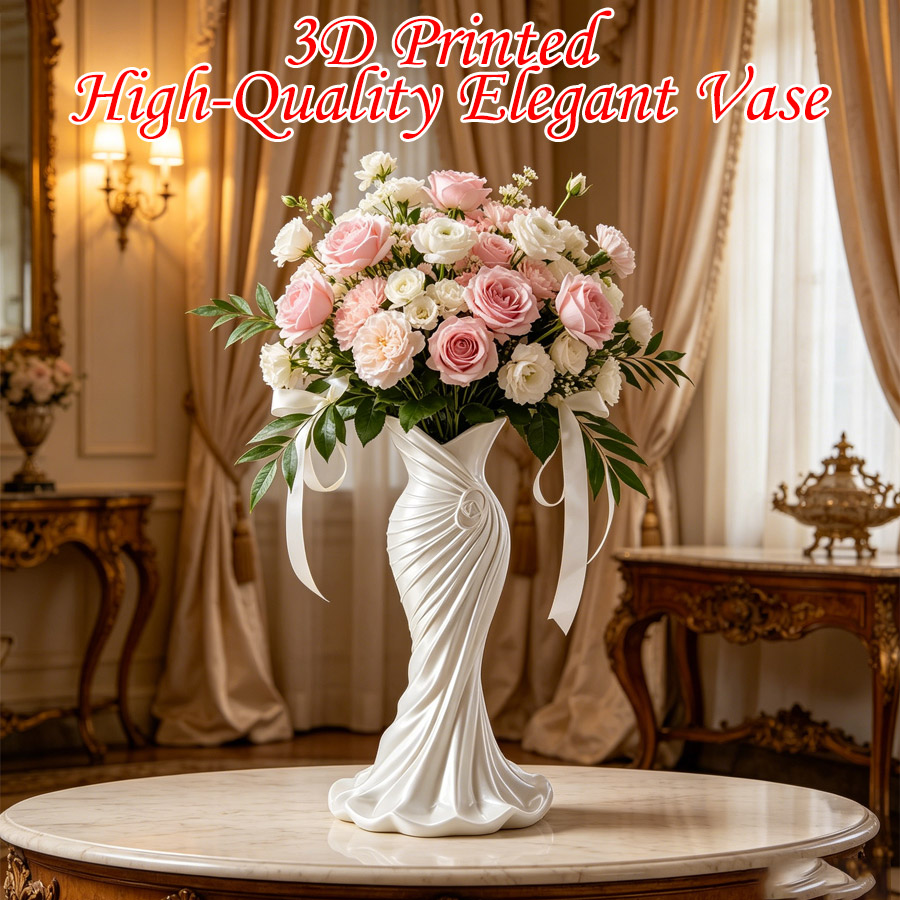 Elegant Dress-Shaped 3D Printe - đánh giá và giá 3D Printing Vase