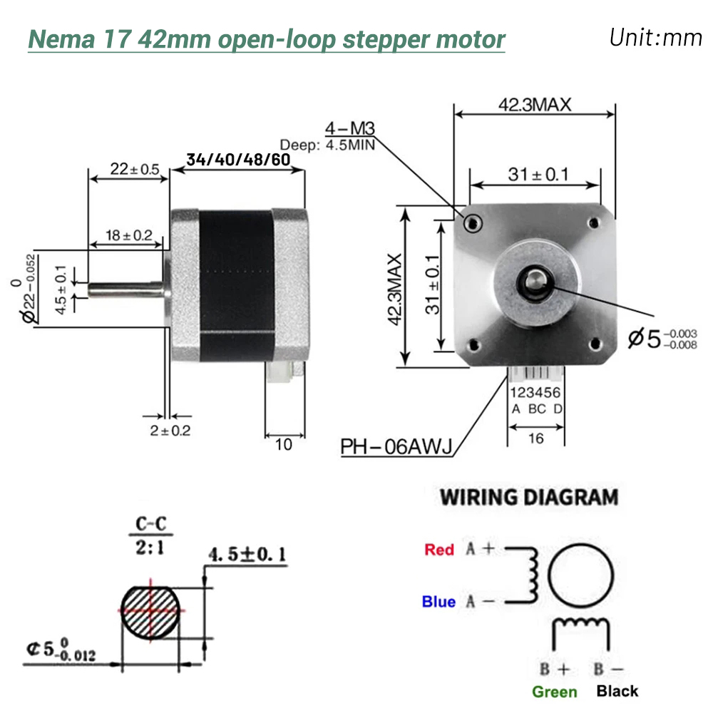 Nema17 Stepper Motor 42 Motor  - đánh giá và giá 3D Printing Machine