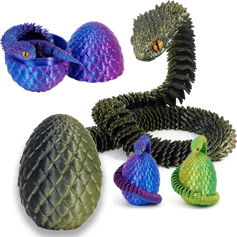 3D Printed Viper and Egg Body  - đánh giá và giá 3D Printing Egg