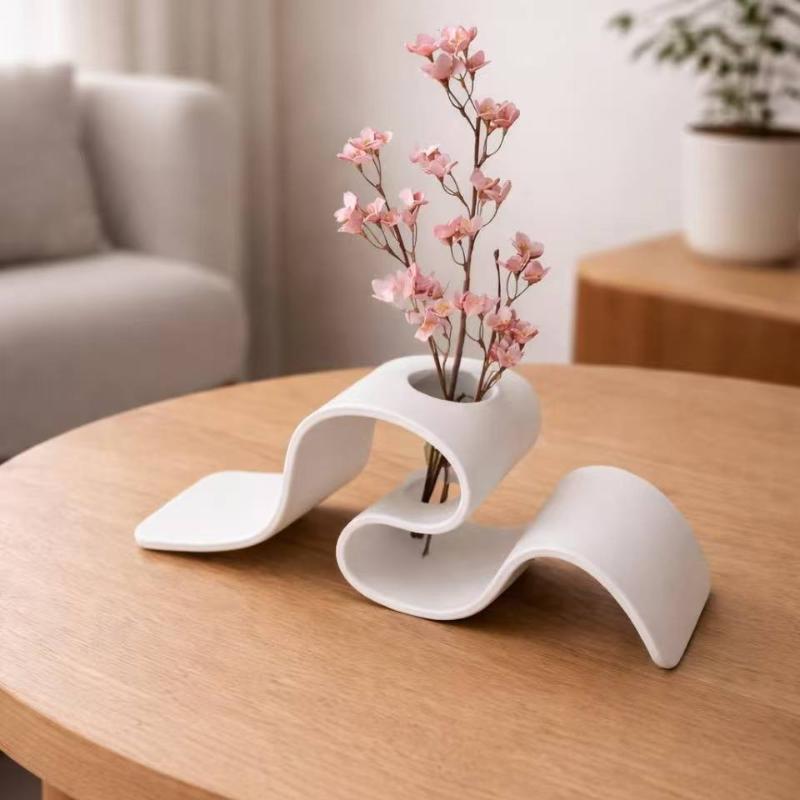 Modern Minimalist Curved 3D Pr - đánh giá và giá 3D Printing Vase