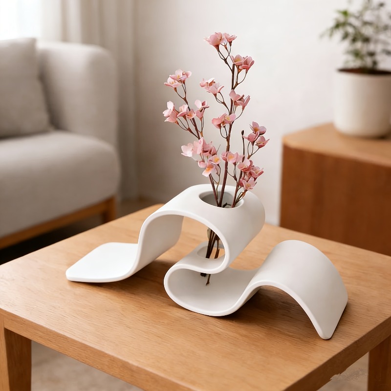 1pc Modern Minimalist Curved 3 - đánh giá và giá 3D Printing Vase