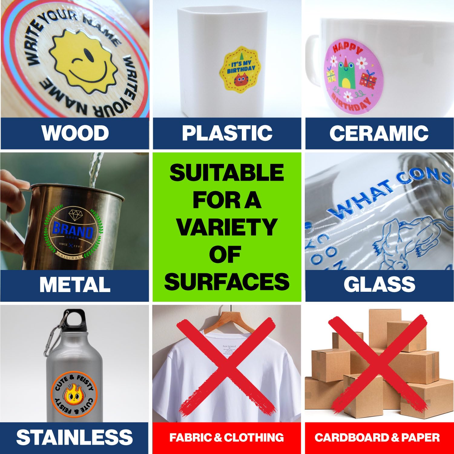 30PCS Custom DTF Transfer Stic - đánh giá và giá 3D Printing Logo