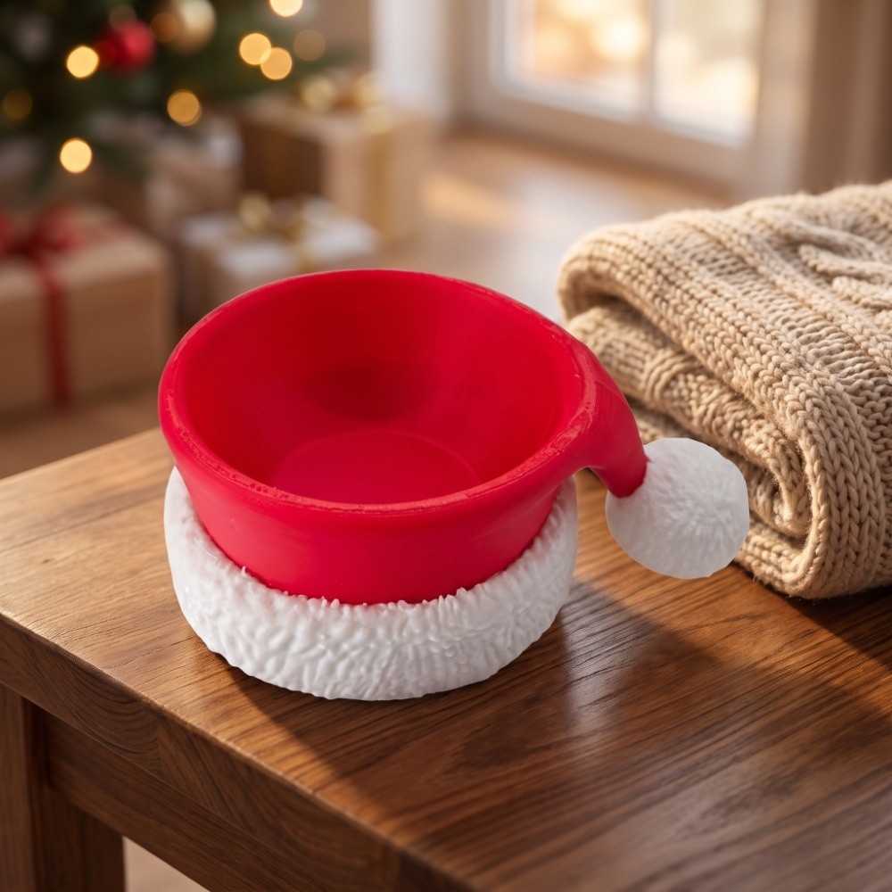 Xmas Christmas Bowl Santa Hat  - đánh giá và giá 3D Printing Xmas