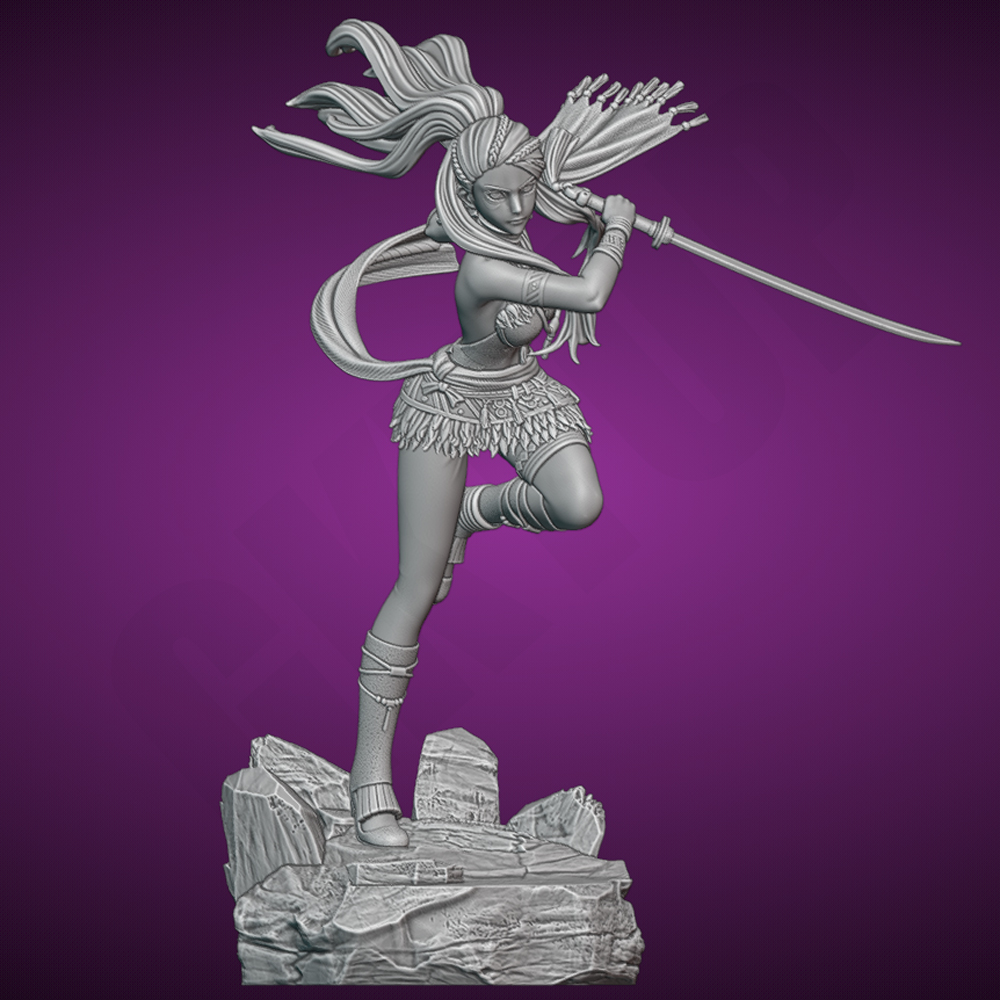 Sexy Girl Swordswoman 1/24 Sca - đánh giá và giá 3D Printing Rabbit